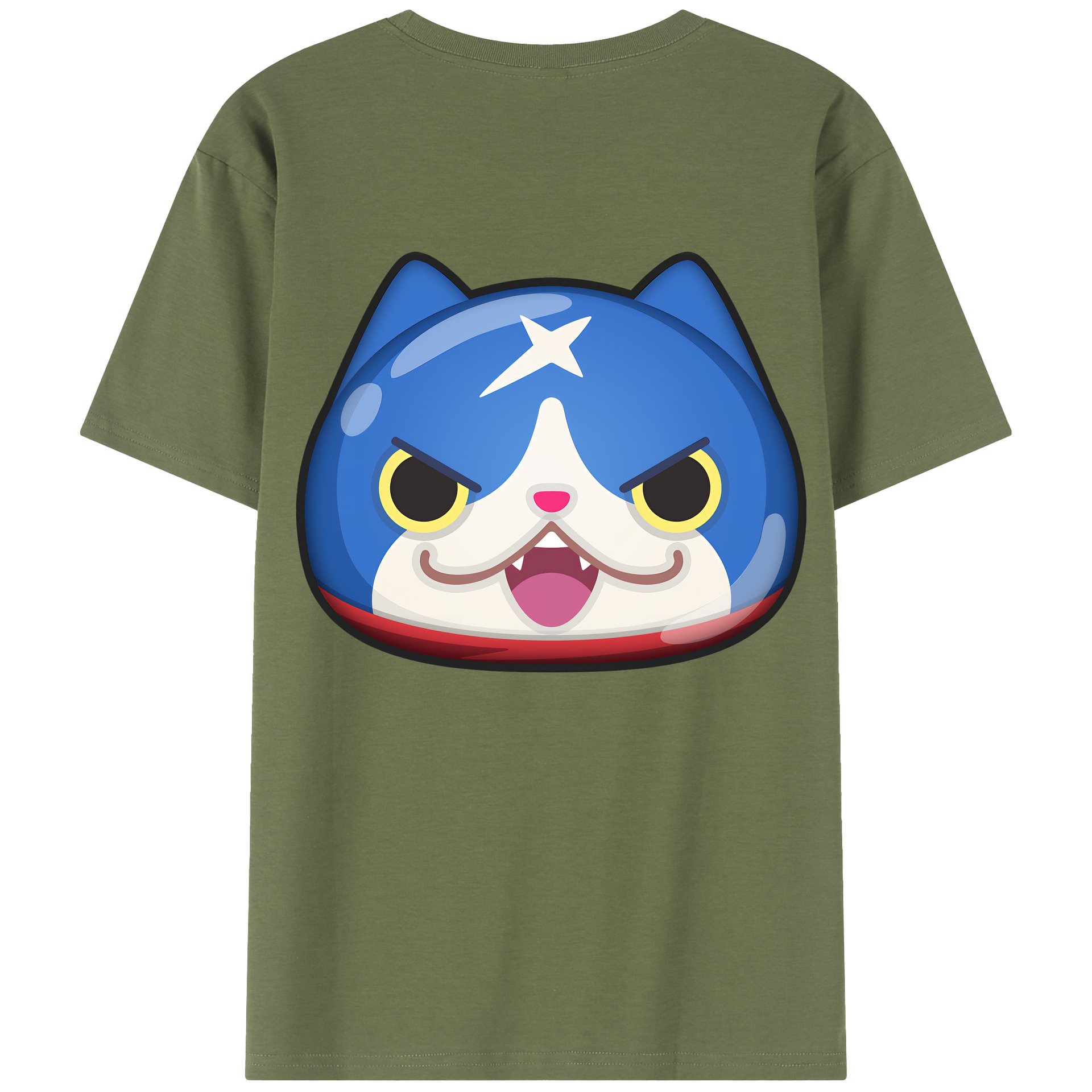 （画像用） 妖怪ウォッチ Yo-kai Watch 綿100％半袖Tシャツ（背面プリント）